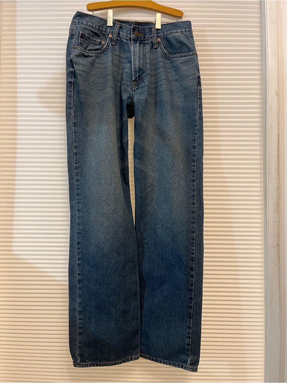 Old Navy Men's Straight-Leg Jeans in Medium Blue Wash